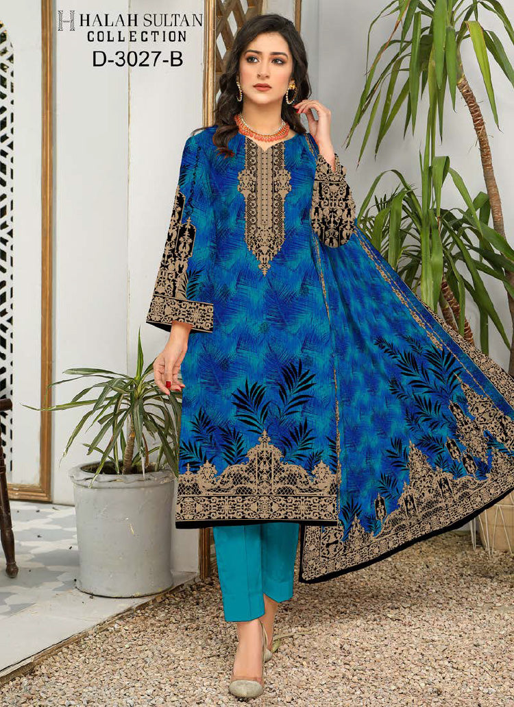 Halah Sultan Lawn Collection 3027b23 vol1