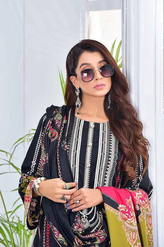 Digital Embroidered Linen-Vol1-Black2-21