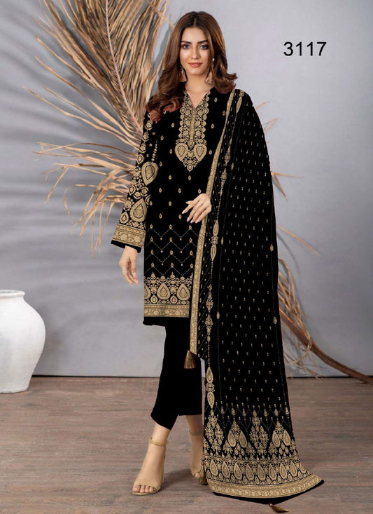 Halah Sultan Black Collection Lawn vol1-3117-2022