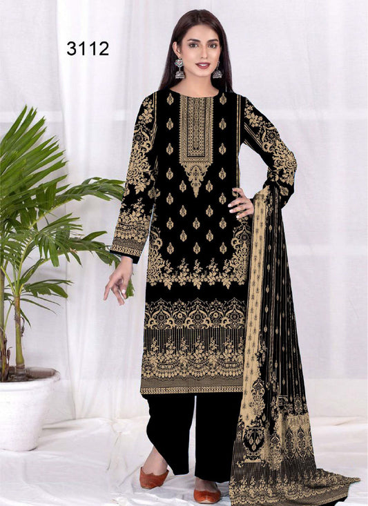 Halah Sultan Black Collection Lawn vol1-3112-2022