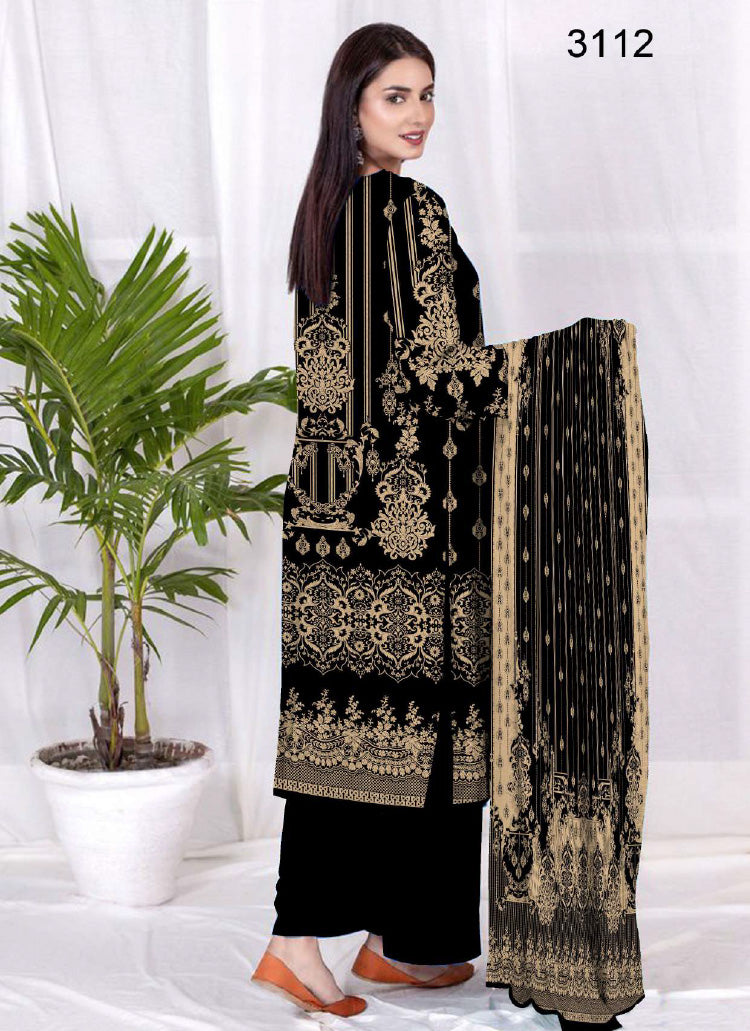 Halah Sultan Black Collection Lawn vol1-3112-2022
