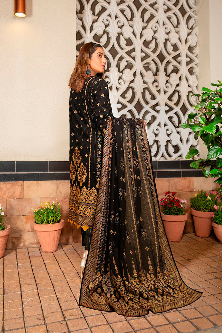 Shahin Swiss Lawn 1012-BLACK-3 Piece