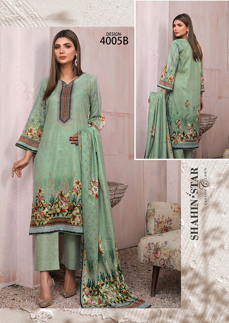 Shahin Star Classic Lawn vol1 4005-b-2022
