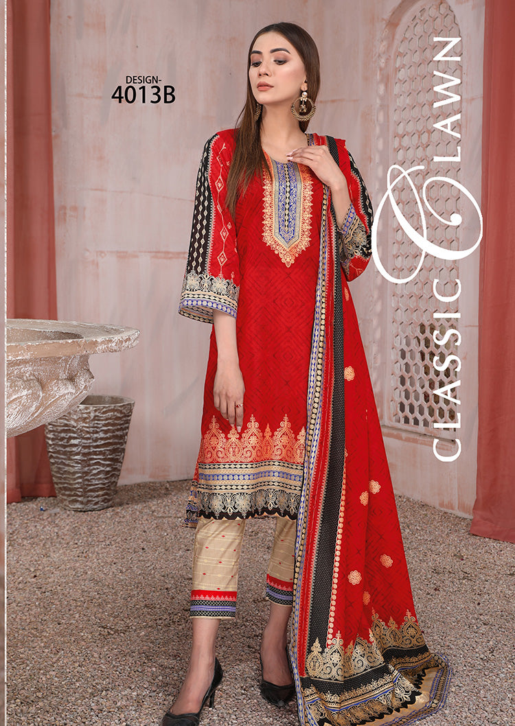 Shahin Star Classic Lawn vol1 4013-b-2022