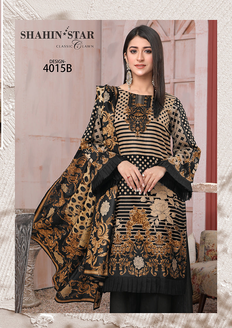Shahin Star Classic Lawn vol1 4015-b-2022