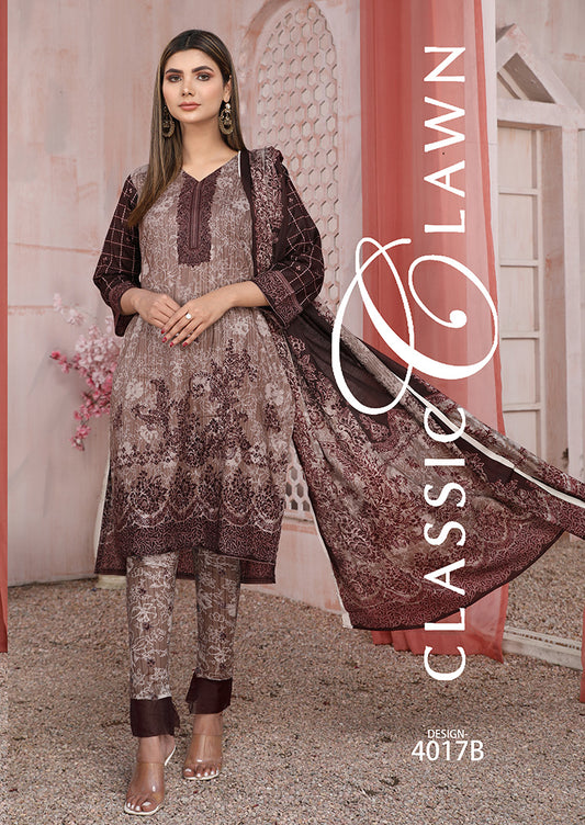 Shahin Star Classic Lawn vol1 4017-b-2022