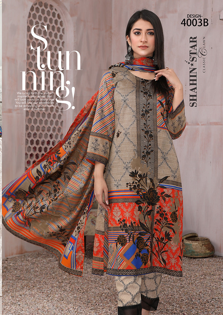 Shahin Star Classic Lawn vol1 4003-b-2022