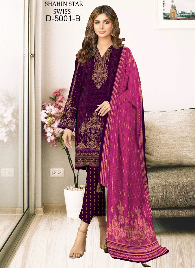 Shahin Swiss Lawn-500123-B-Vol1